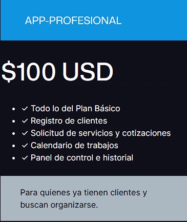 APP PROFECIONAL